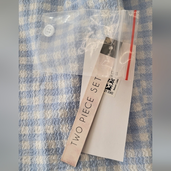 Ulta Flirt Baby Blue Checkered Button Up Crop Top & Mini Skirt Set - Picture 11 of 15